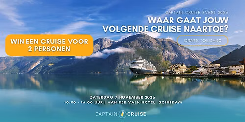 Captain Cruise Event 7 november 2026 — open-dag in Schiedam